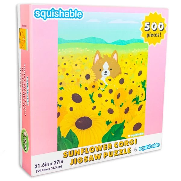 Squishables Sunflower Corgi Puzzle