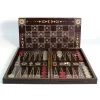 19" Backgammon Flowered Decoupa